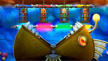 Wii Party U Highway Rollers -  Bowser  Vs Sara Vs Joost Vs Barry (Master Difficulty)