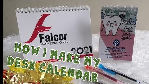How I make Desk Calendar (walk through)
