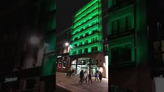 La Coruña de noche - España