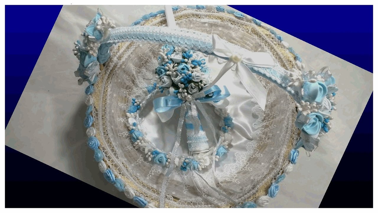 How to decorate baptism (christening) basket complete tutorial ( part2)/basket decoration