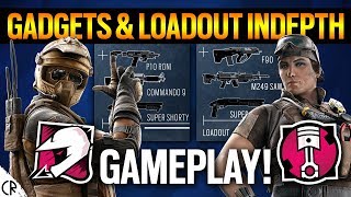 Gadgets & Loadout Gameplay INDEPTH - Mozzie & Gridlock - Burnt Horizon - 6News - Rainbow Six Siege
