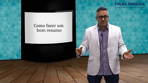 Como se faz um resumo de uma palestra?