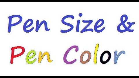 MSW Logo - Set Pen Size and Pen Color using menu and commands