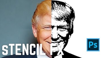 How to turn Portrait to Stencil in Photoshop
