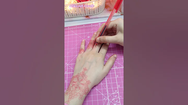Stylish mehndi design 💕😍 From Pen to Mehndi 😱 #shorts #mehndi #mehndidesign #viral #trending