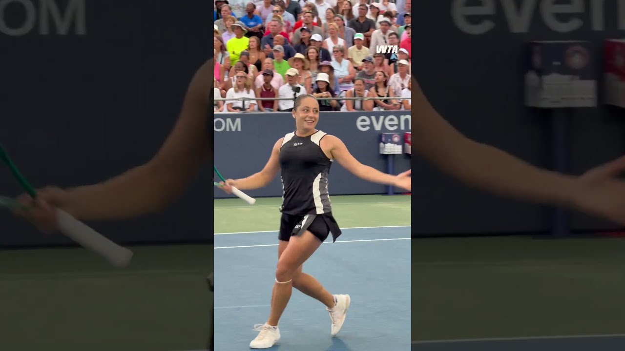 Nothing but total determination 💪Elisabetta Cocciaretto beats Navarro 6-3, 4-6, 6-3.#WTA