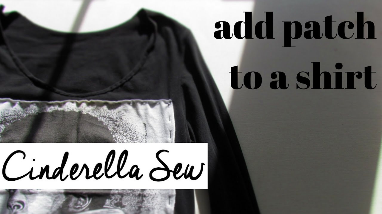 aardappel Stuwkracht winnaar Sew a patch on a shirt - Add patches to clothing - Easy DIY - Customize  clothes - YouTube