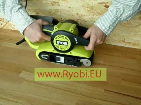 Pásová bruska Ryobi EBS 8021 VHG www.Ryobi.EU - YouTube