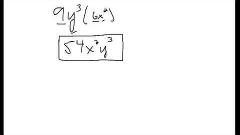 Pre-Algebra Tutorial - Part 21 - Multiplying Monomials