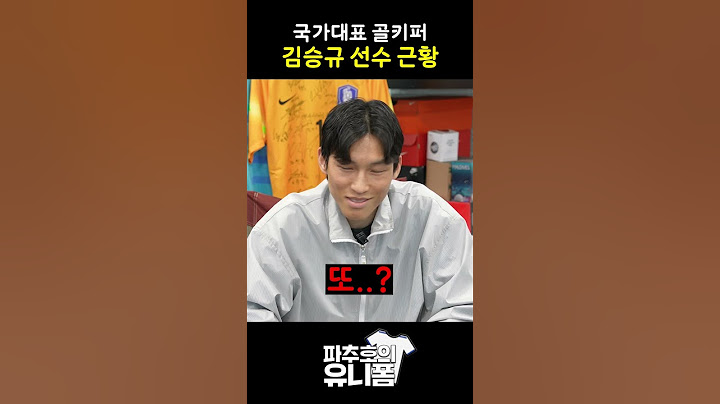 국가대표 골키퍼 김승규 선수 근황