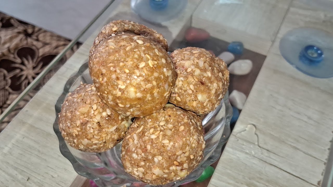 झटपट मकरसंक्रांत स्पेशल तिळगूळ लाडू👌😋