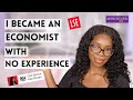 How I got a grad job in economics with no experience | Life after uni career tips