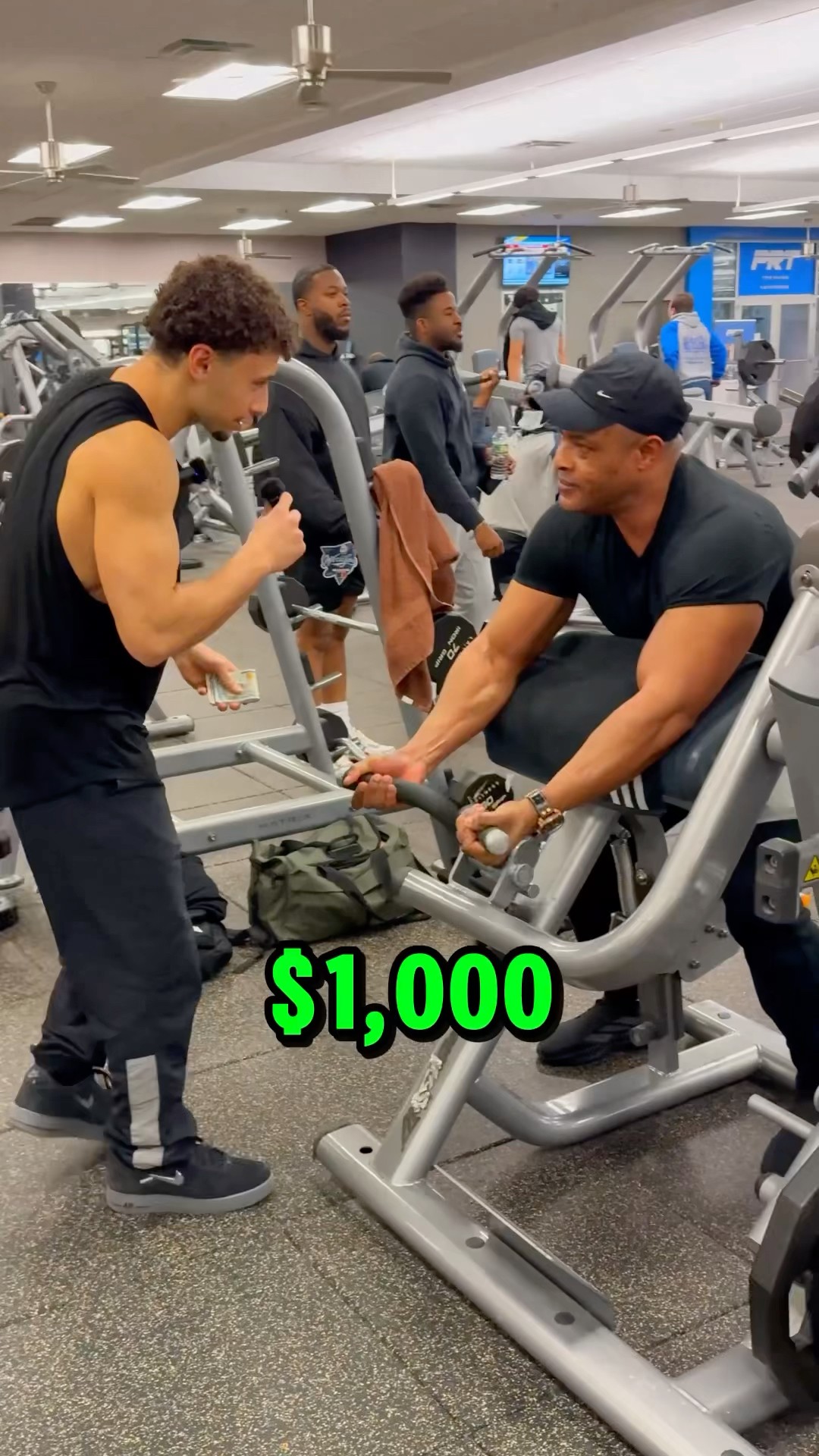 Can he curl more than me for $1,000??⁉️