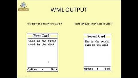 Wireless markup language