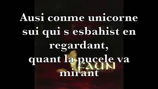 Faun - Unicorne (lyrics)