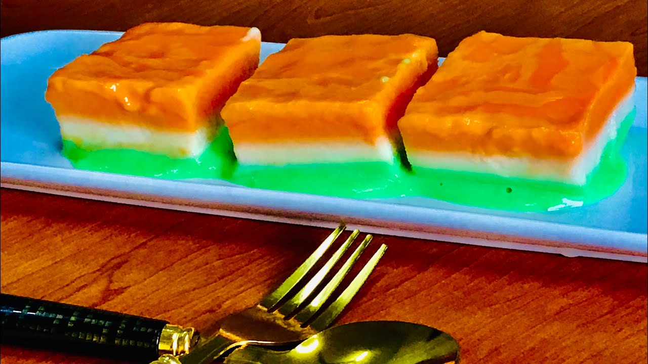 Three Color Pudding No Chainagrass,Gelatin Simple&Easy Pudding