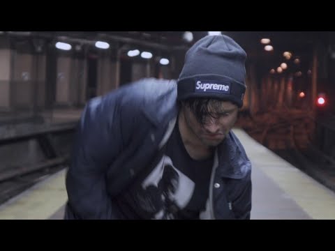 Dancing in Supreme FW18 Box Logo Beanie @ Grand Central Terminal, NYC 