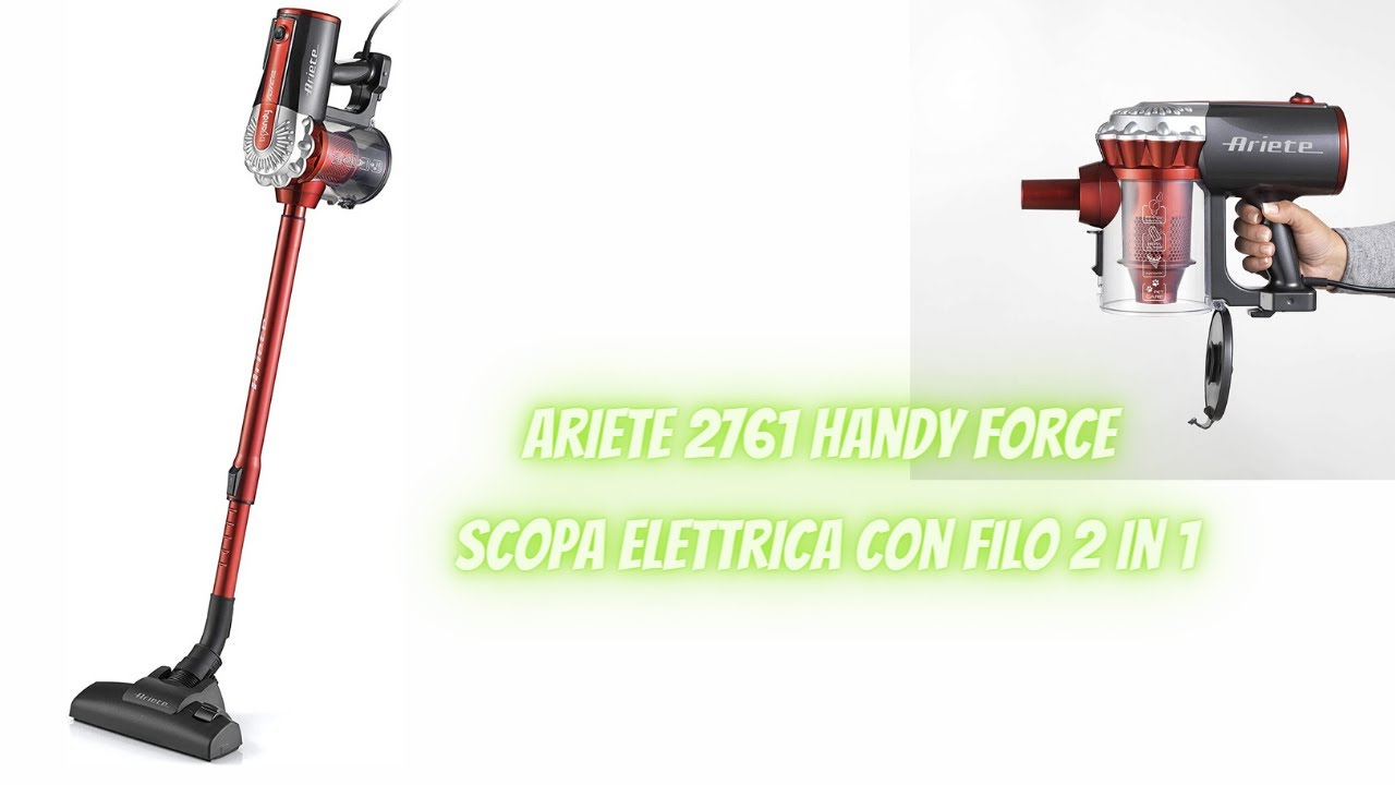 ARIETE 2761 Scopa Elettrica 2 in 1 600W 