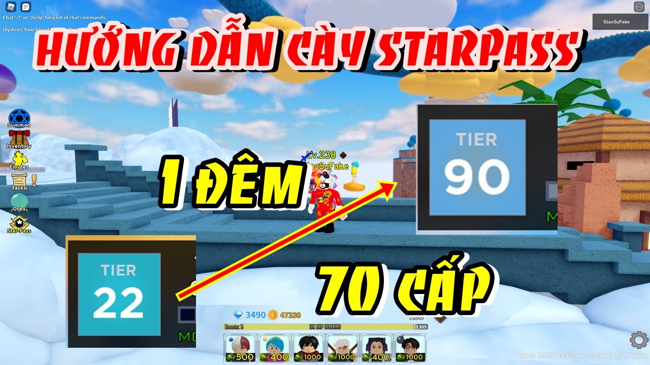 Hướng Dẫn Cày Starpass Siêu Tốc 1 Đên 70 Cấp Đơn Giản | ALL STAR TOWER DEFENSE