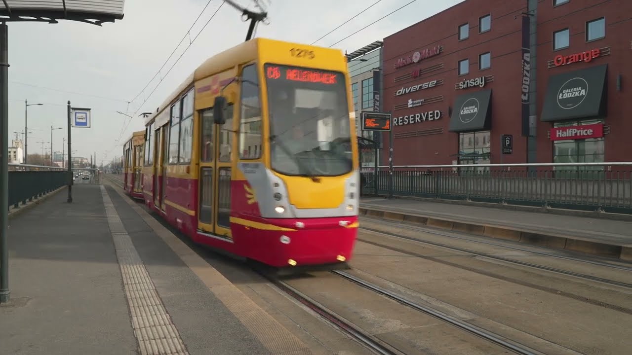 Poland, Łódź, tram C6 ride from Sienkiewicza to Więckowskiego