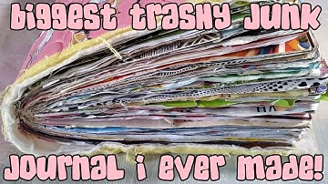 Biggest Trashy Junk Journal I Ever Made