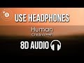 Christina perri  human 8d audio