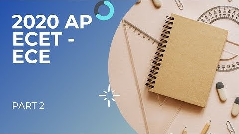 AP ECET 2020 ECE BRANCH SOLVED - PART -2-DIPLOMA