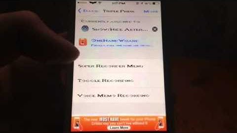 Activator tweak IOS7