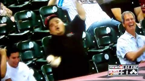 Wacky Astros fan Maniac Mike going crazy! Courtesy MASN Nationals Television