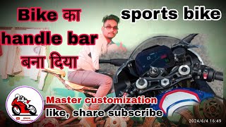 bike handlebar modification | pulsar modification in superbike BMW s1000rr |@masterCustomization