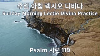 주일 아침의 렉시오 디비나 Sunday Morning Lectio Divina Practice: Psalm 시편 119