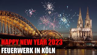 Silvesterfeuerwerk 2022/2023 in Köln - Hunderttausende feiern das neue Jahr | 01.01.2023