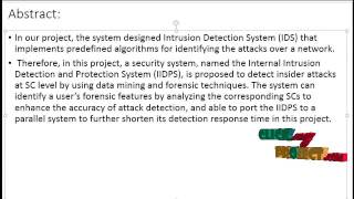 Design Cloud Based Intrusion Detection System Model, Propagation | Final Year Projects 2016 - 2017
