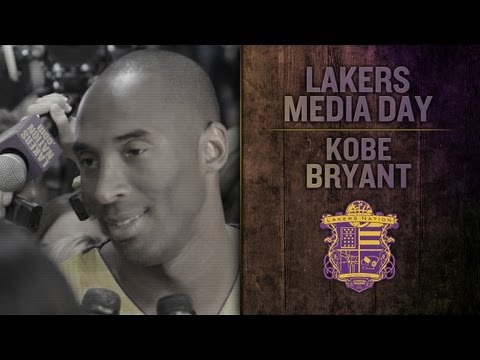 Lakers Media Day: Kobe (PT. I) His Injury and New Roster, Doesn't Care Dwight Howard Left
