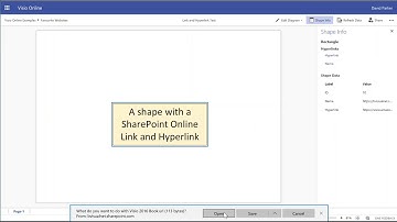 Following Links And Hyperlinks In Visio Online