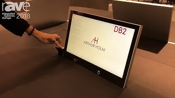 ISE 2018: Arthur Holm Shows Its DB2 Thin Retractable Display in New Sizes