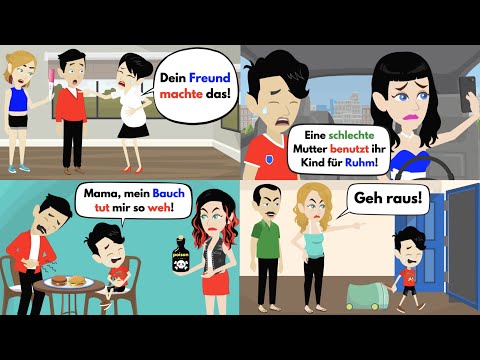 Deutsch lernen | Die besten 4 Videos über die schlimmsten Mütter | Wortschatz und wichtige Verben