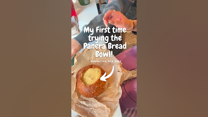 VIRAL bread bowl from Panera!! Flew all the way from Toronto to try🤤 #panera #soup #nyc #foodie
