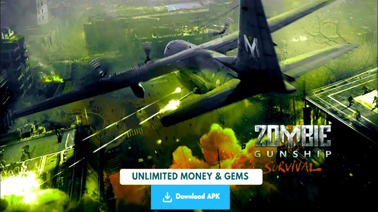 Zombie Gunship Survival v1.6.89 MOD APK (Unlimited Ammo, Dumb Enemies