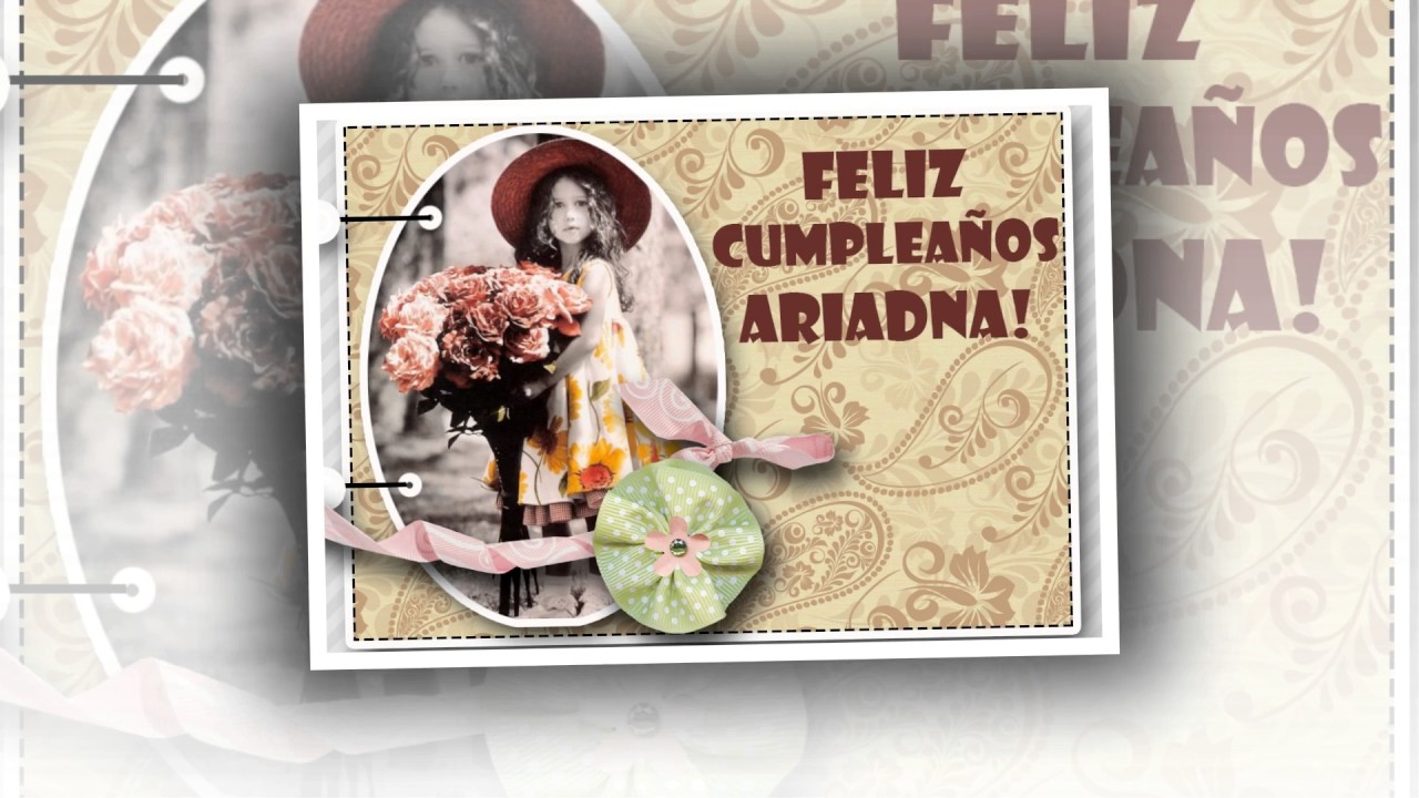 Feliz Cumpleaños Ariadna футажи переходы