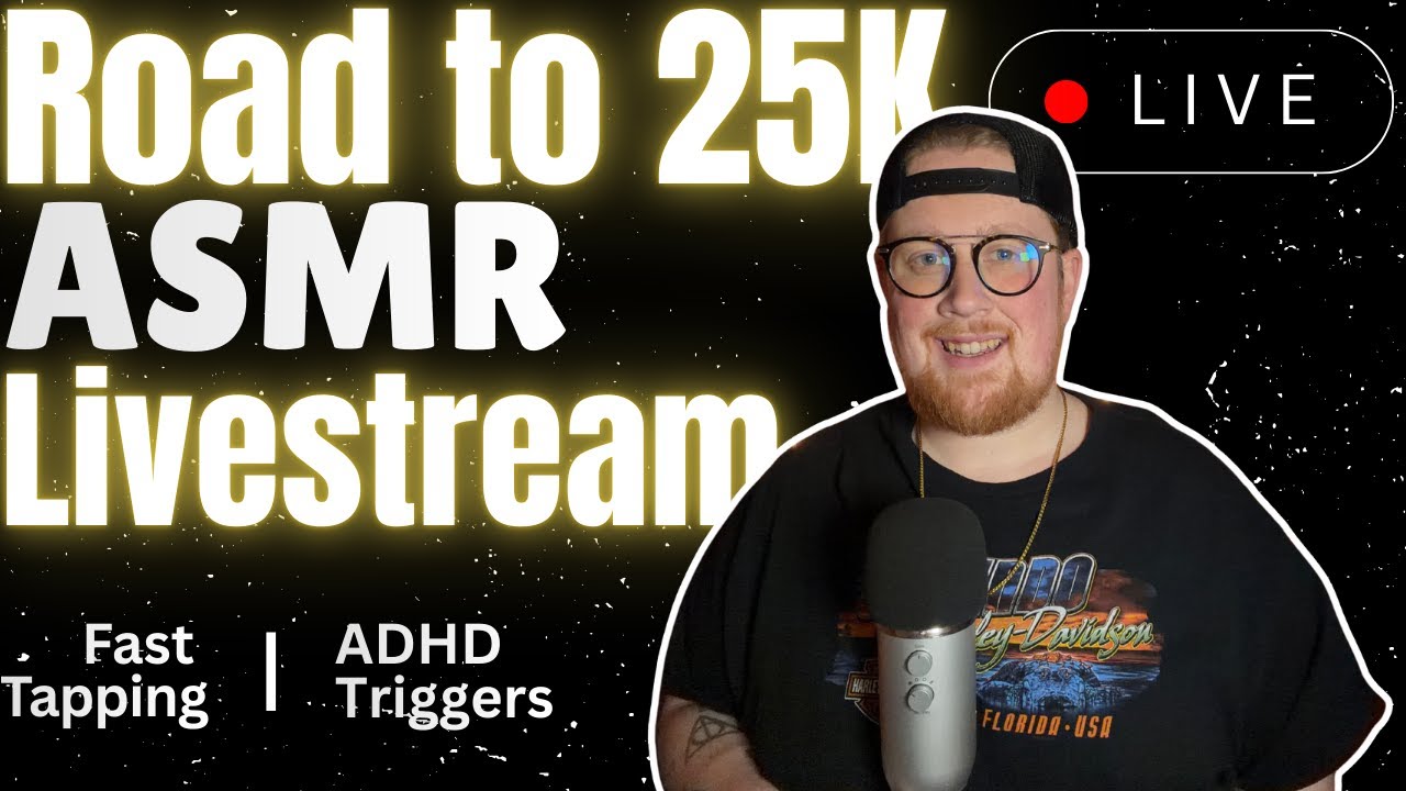 🔴 LIVE NOW! Relaxing ASMR Triggers HERE! Road to 25k