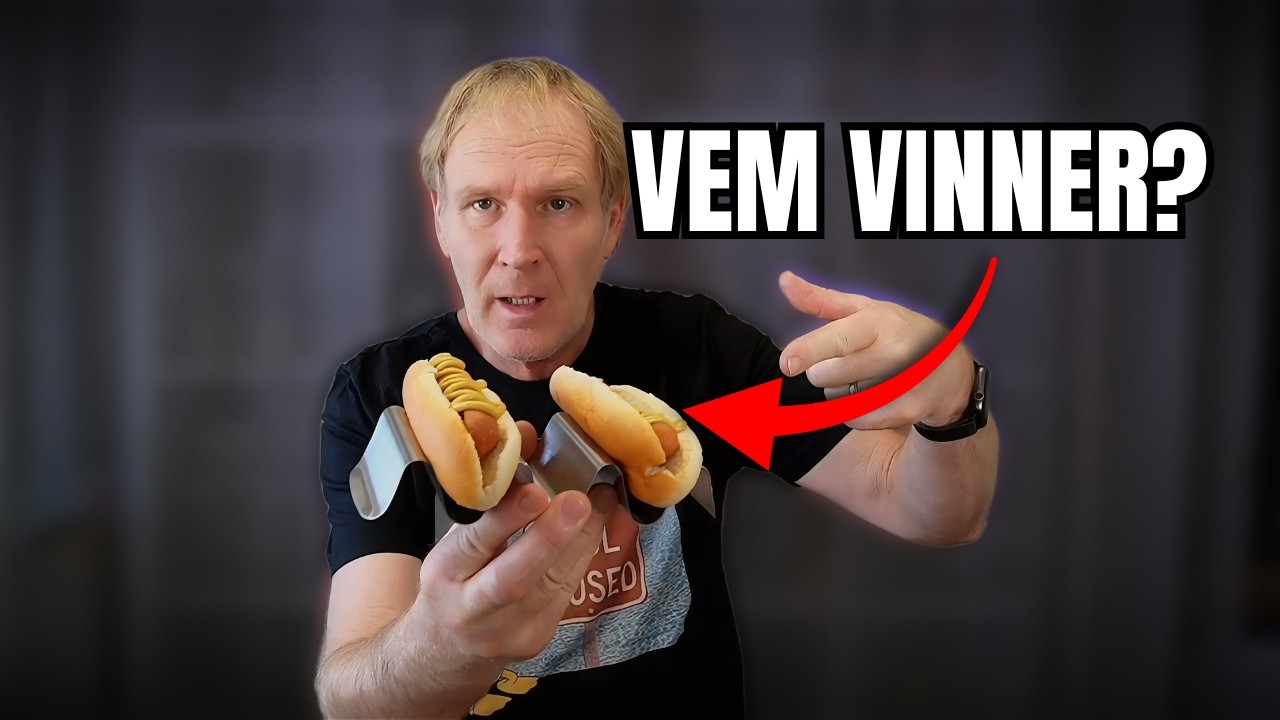 Vilken är godast! Hotdog eller vego?