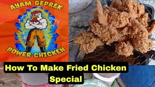 How To Make Fried chicken ?. Cara membuat ayam goreng Renyah dan Mudah