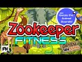 Zookeeper fitness  guess the animal sound  family full body workout