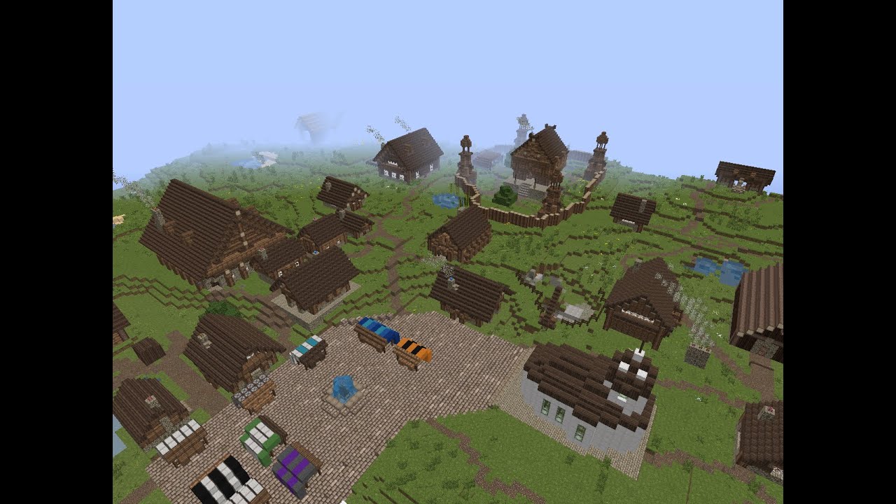 Minecraft Mittelalter Welt Part1 1 Das Dorf Youtube