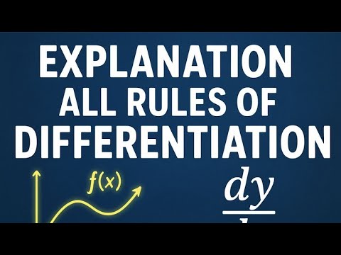 Explaination Differentiation Math1( part 1) - YouTube