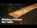 How to Make a Bar Table with Two Large Wooden Boards丨DIY