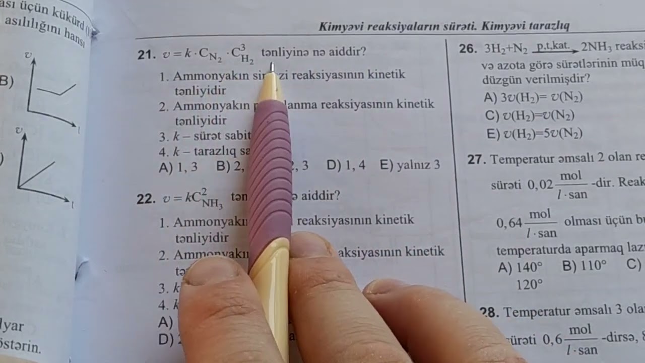 Sürətə təsir edən amillər test 1-39.DİM toplu 2019.Səh 149-152 (050-584-28-14)