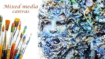 Mixed media marine canvas tutorial