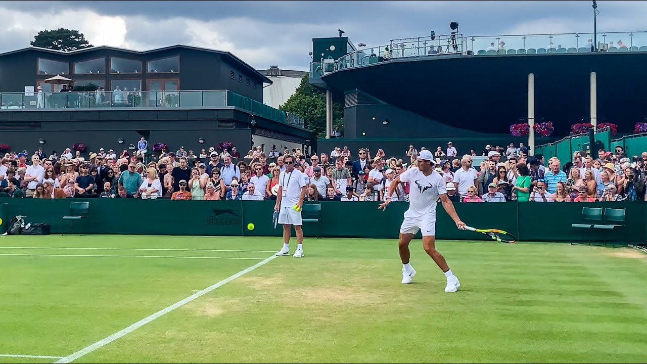 Rafa Nadal intense training before Federer match - Wimbledon 2019